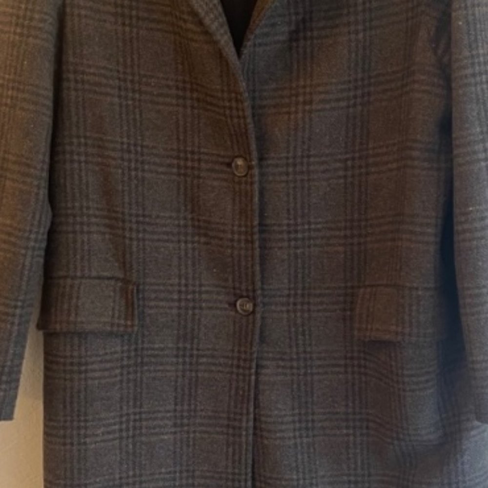 Astr Plaid Trench Coat